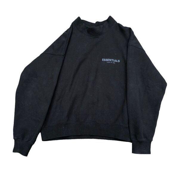 Essentials Mockneck Sweater Medium Black - Picture 1 of 7